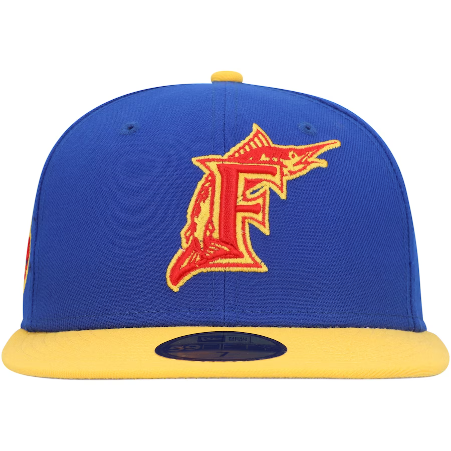 New Era Florida Marlins  Blue/Yellow Empire 2023 59FIFTY Fitted Hat