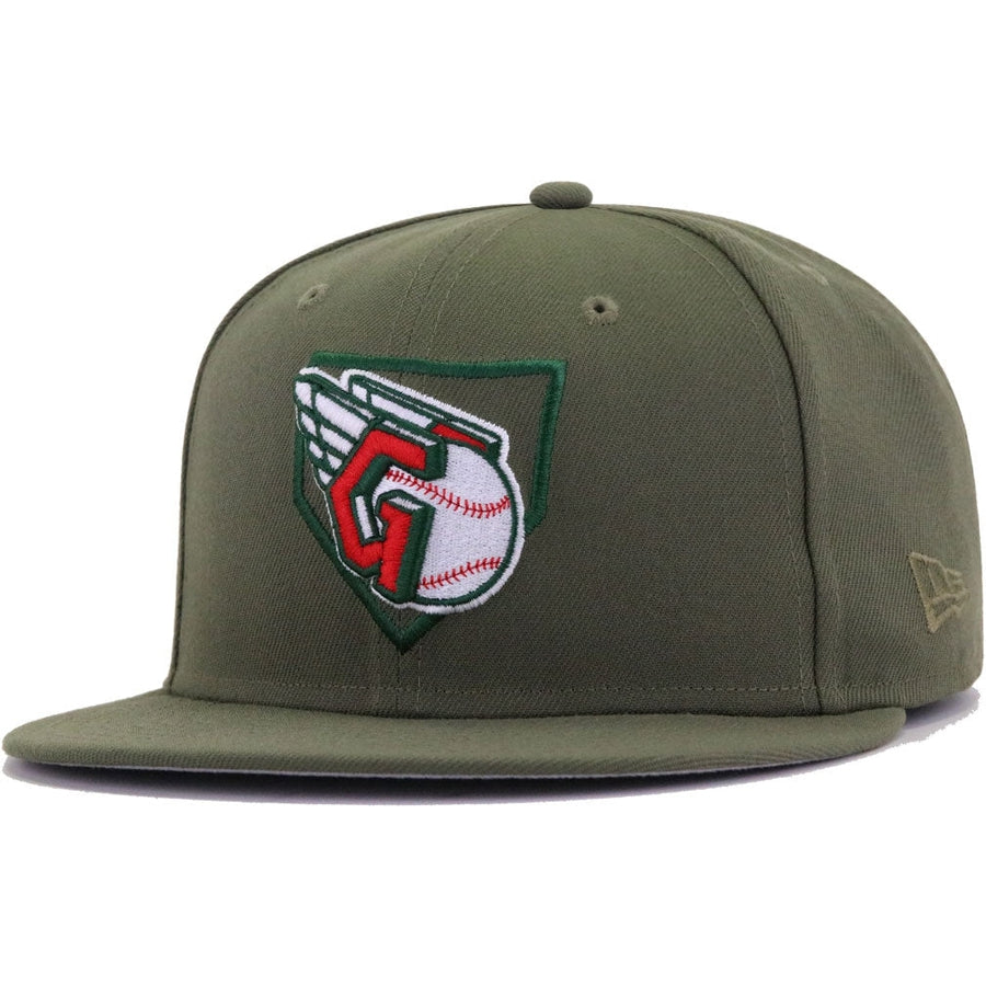 New Era Cleveland Guardians Olive 59FIFTY Fitted Hat