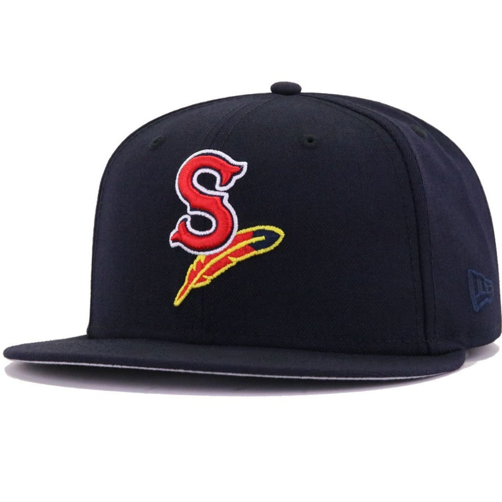 Spokane Indians 3930 Sky Blue Salish Script Cap