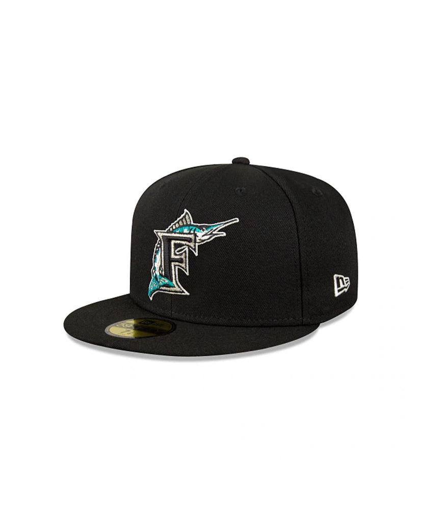 New Era Florida Marlins Metallic Logo 59FIFTY Fitted Hat