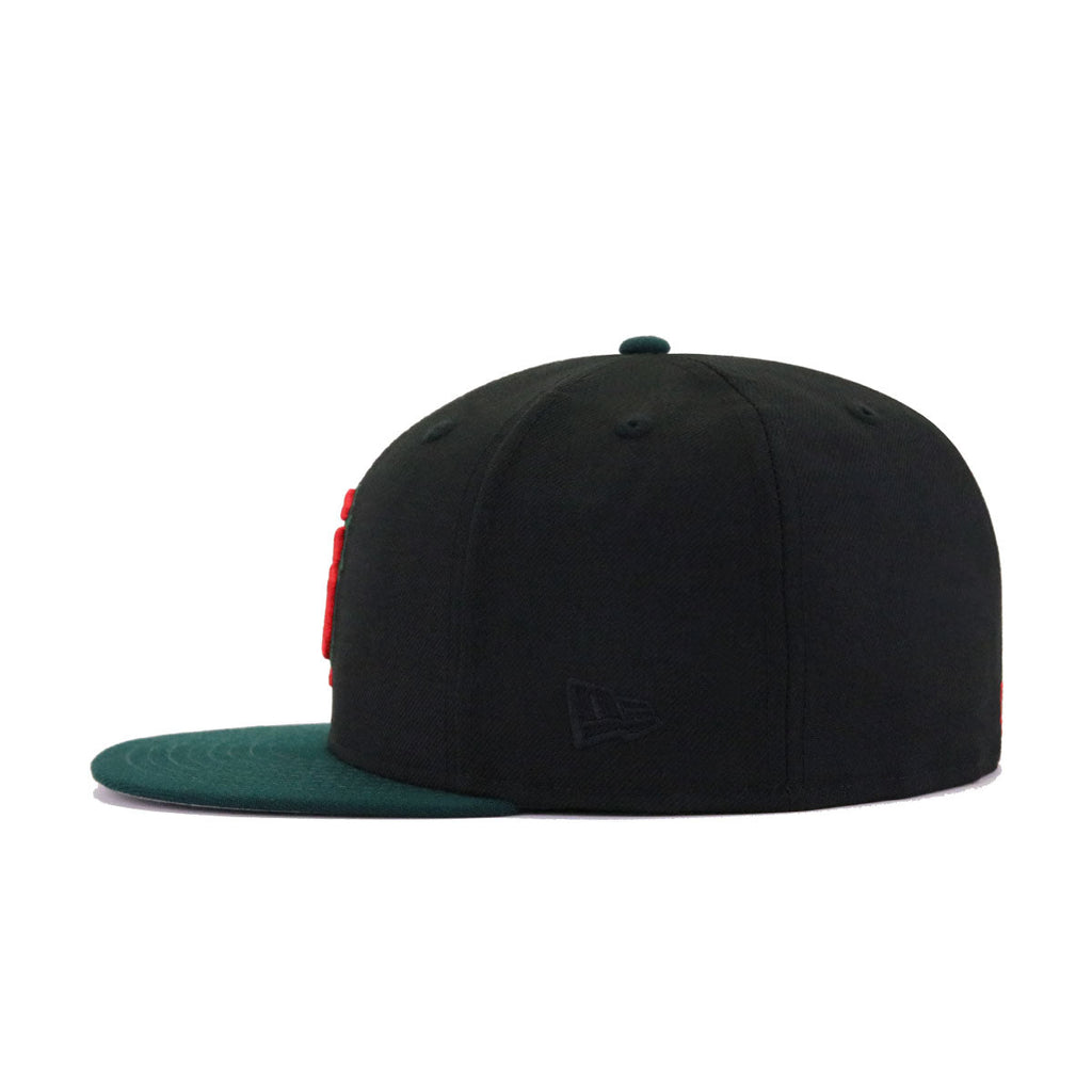 New Era San Francisco Giants Black Dark Green 59FIFTY Fitted Hat