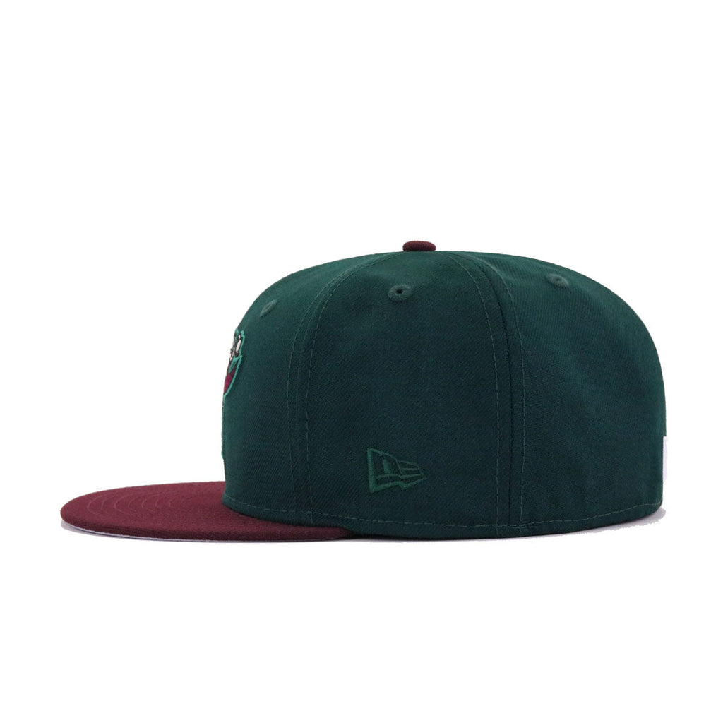 New Era Winston Salem Warthogs Dark Green Maroon 59FIFTY Fitted Hat