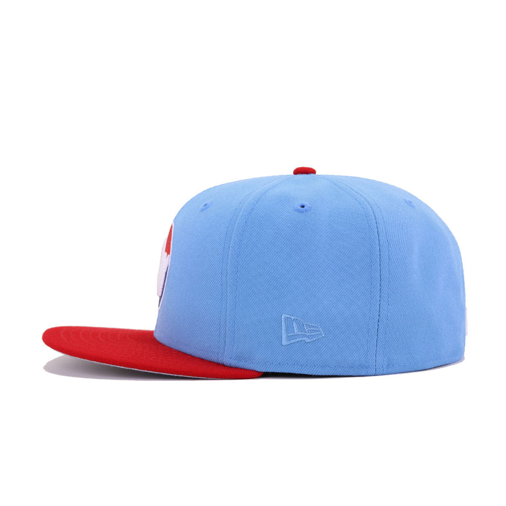 New Era Winnipeg Whips Sky Blue Scarlet 59FIFTY Fitted Hat