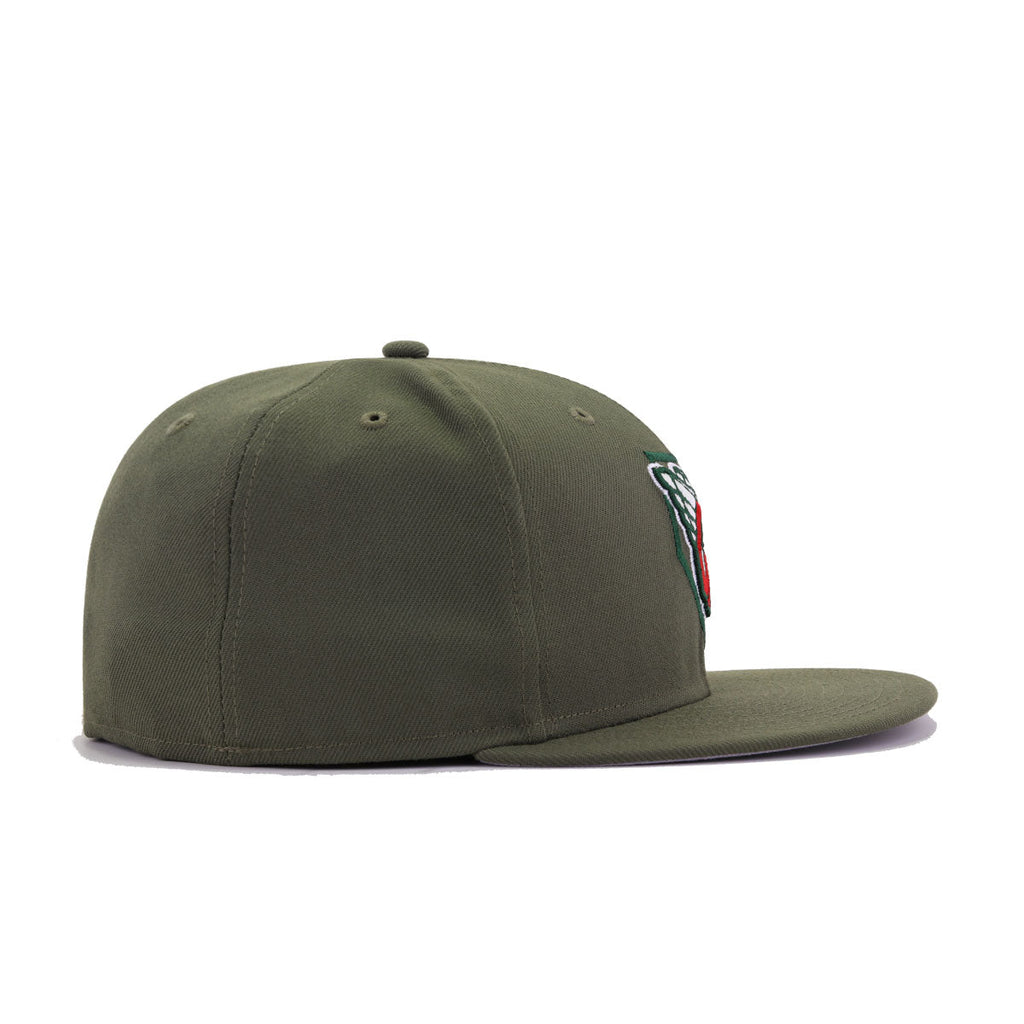 New Era Cleveland Guardians Olive 59FIFTY Fitted Hat