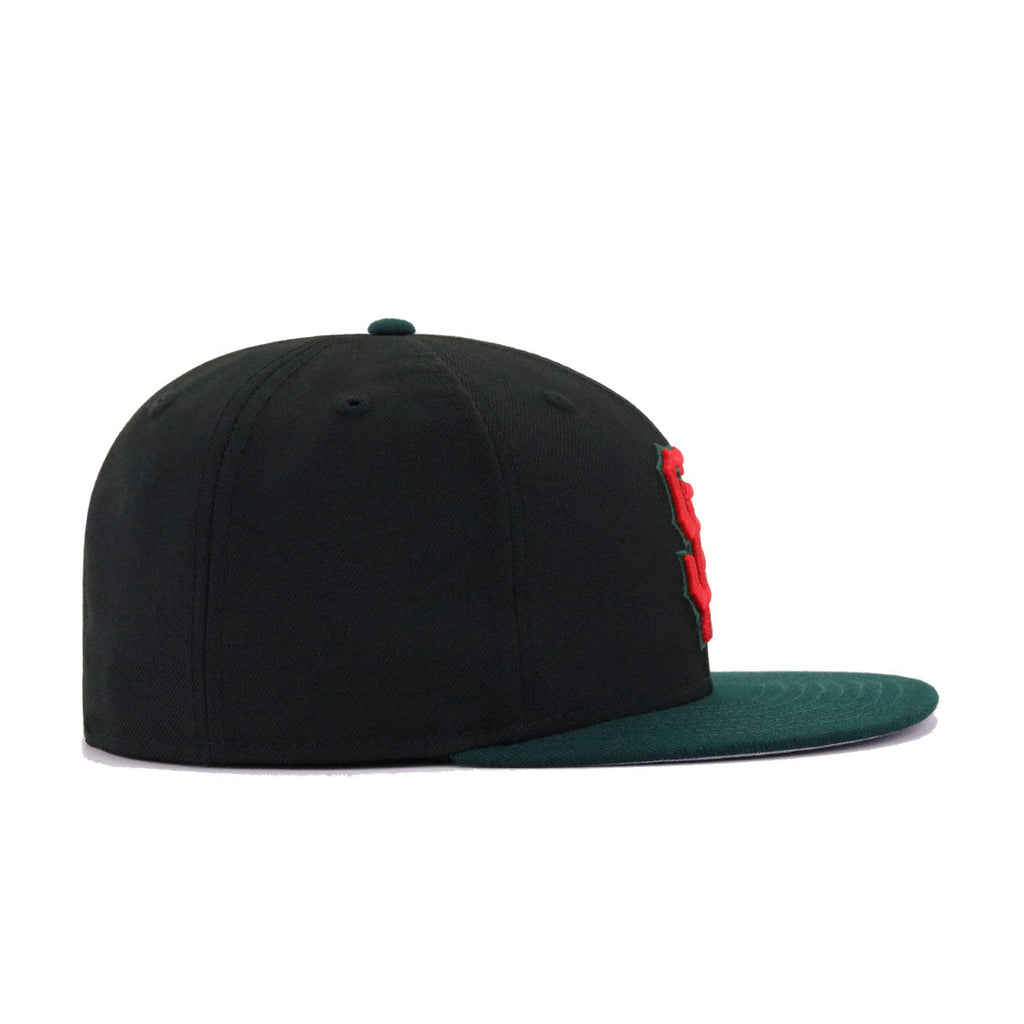 New Era San Francisco Giants Black Dark Green 59FIFTY Fitted Hat