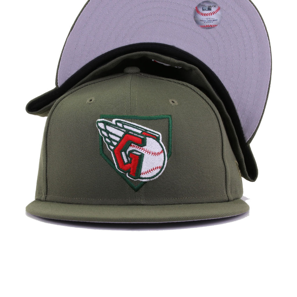 New Era Cleveland Guardians Olive 59FIFTY Fitted Hat