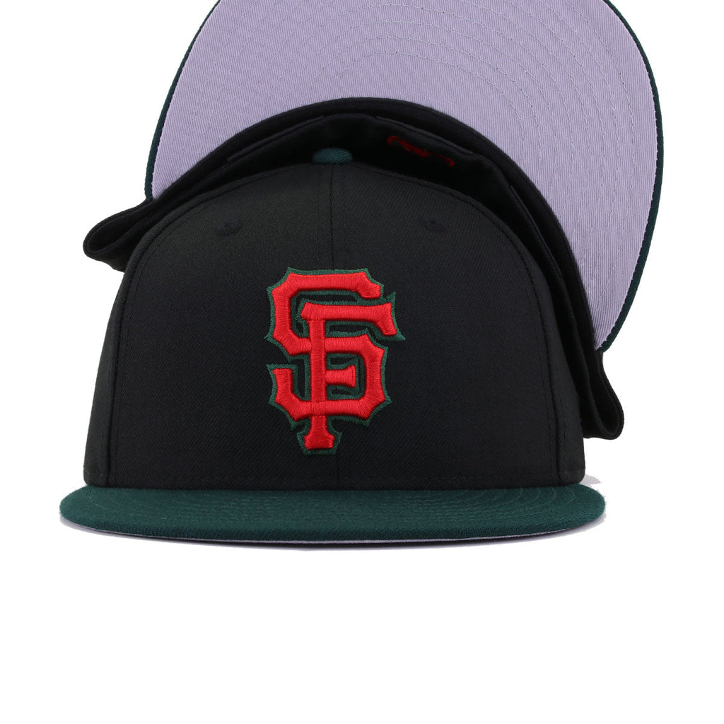 New Era San Francisco Giants Black Dark Green 59FIFTY Fitted Hat