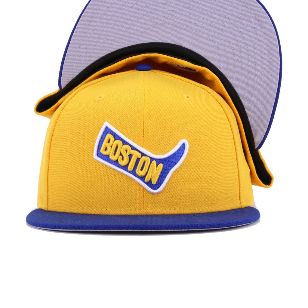 New Era Boston Red Sox A's Gold Light Royal Blue 59FIFTY Fitted Hat