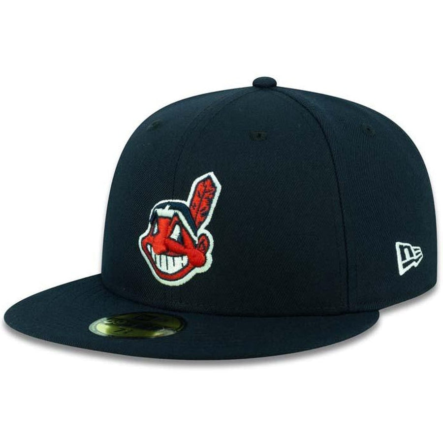 New Era Cleveland Indians Navy Blue Chief Wahoo 59FIFTY Fitted Hat