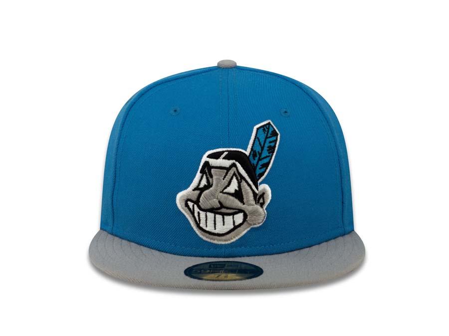 New Era Cleveland Indians Blue/Gray Chief Wahoo 59FIFTY Fitted Hat