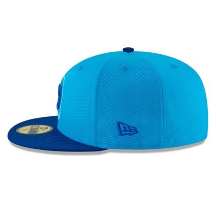 New Era Chicago Cubs Neon Light Blue On Field Players Weekend 59FIFTY Fitted Hat