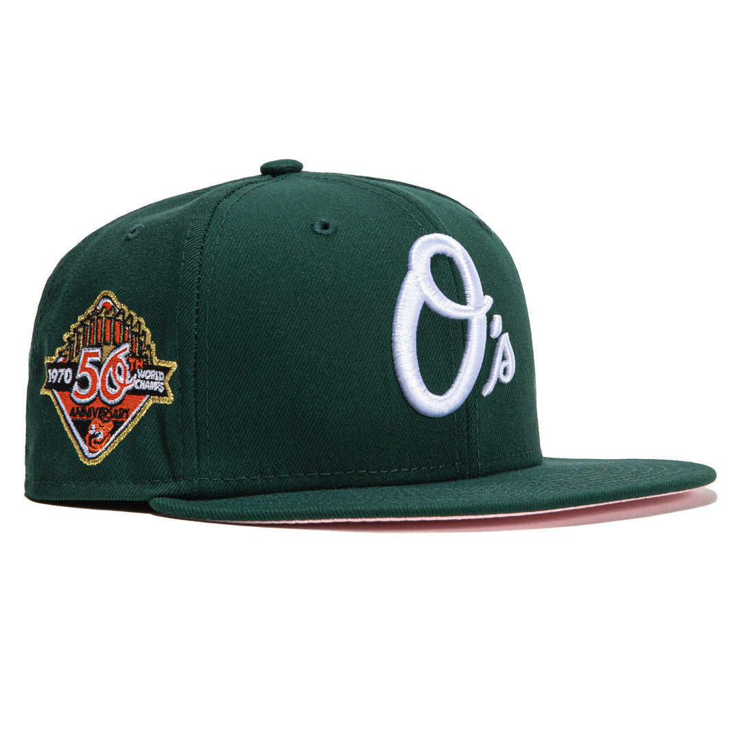Baltimore Orioles New Era 50th Anniversary Cyber Highlighter 59FIFTY Fitted  Hat - Green/Red