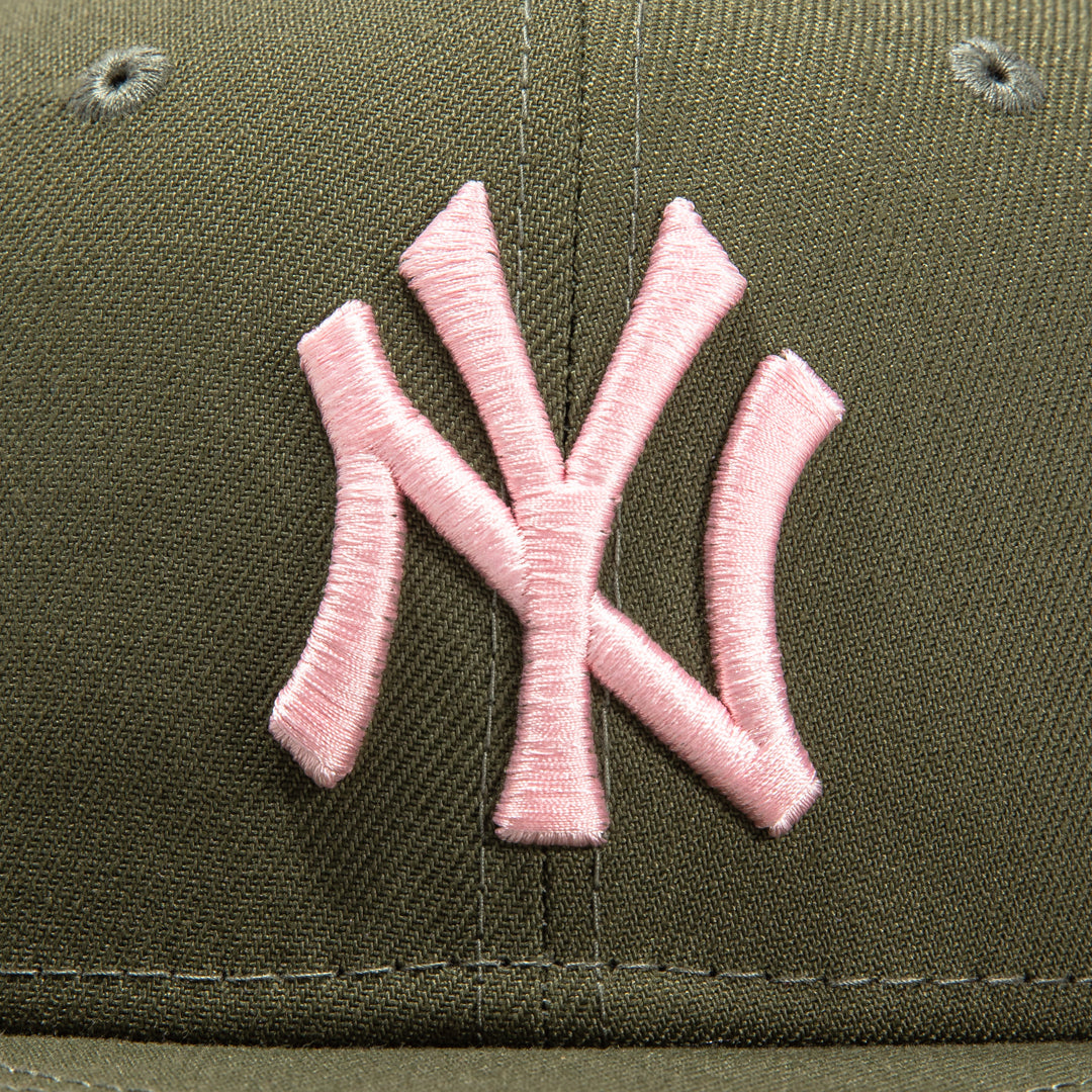 New York Yankees 1998 World Series 59Fifty New Era Fitted Hat (Brown Pink  Under Brim)