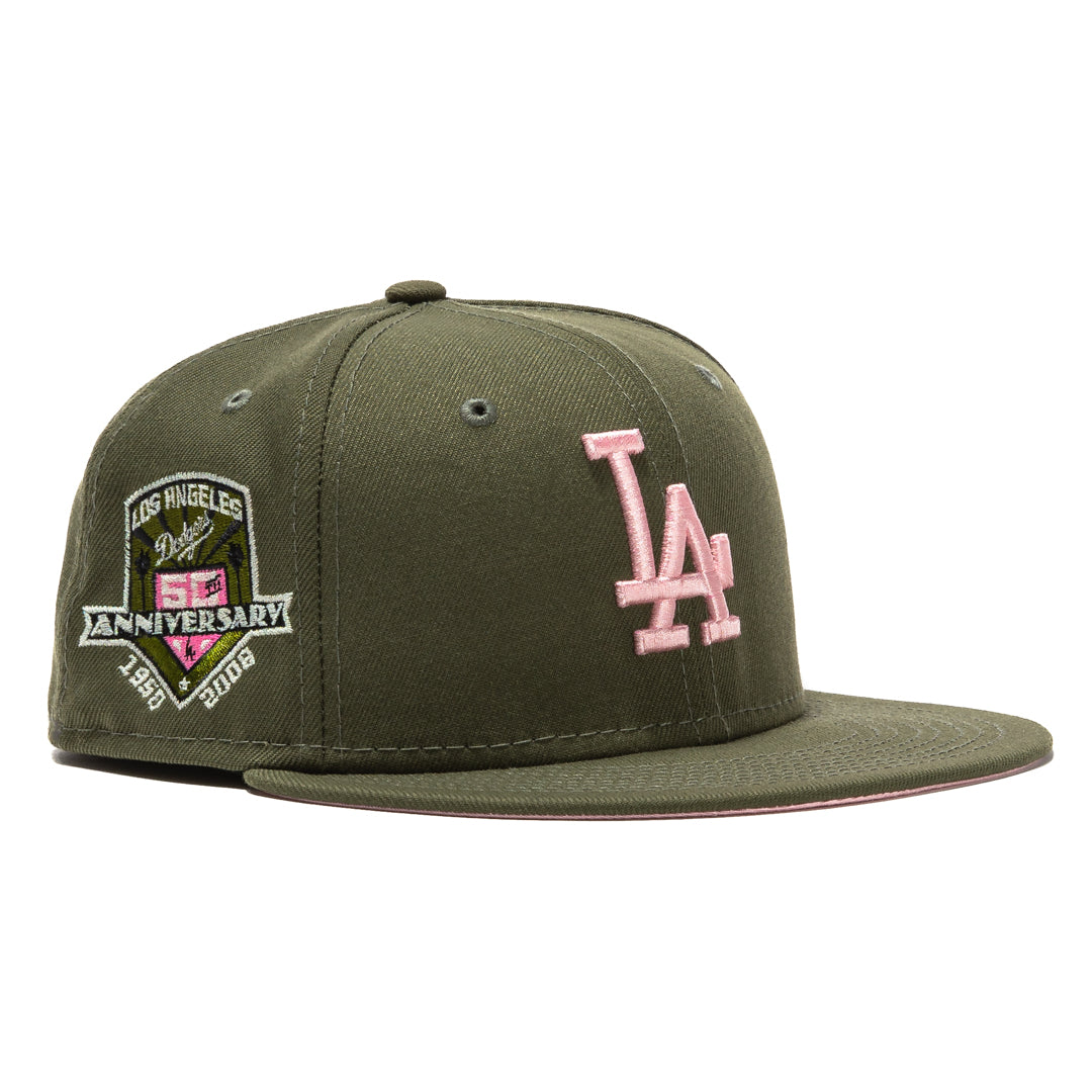 New Era fashion Hat Club Exclusive Pink Martini Dodgers Cap 7 1/4