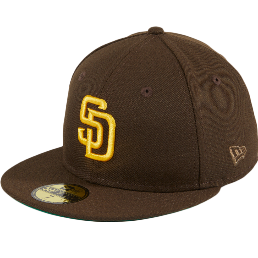 New Era San Diego Padres 40th Anniversary Patch Fitted Hat Brown/Gold Men's  - SS22 - US