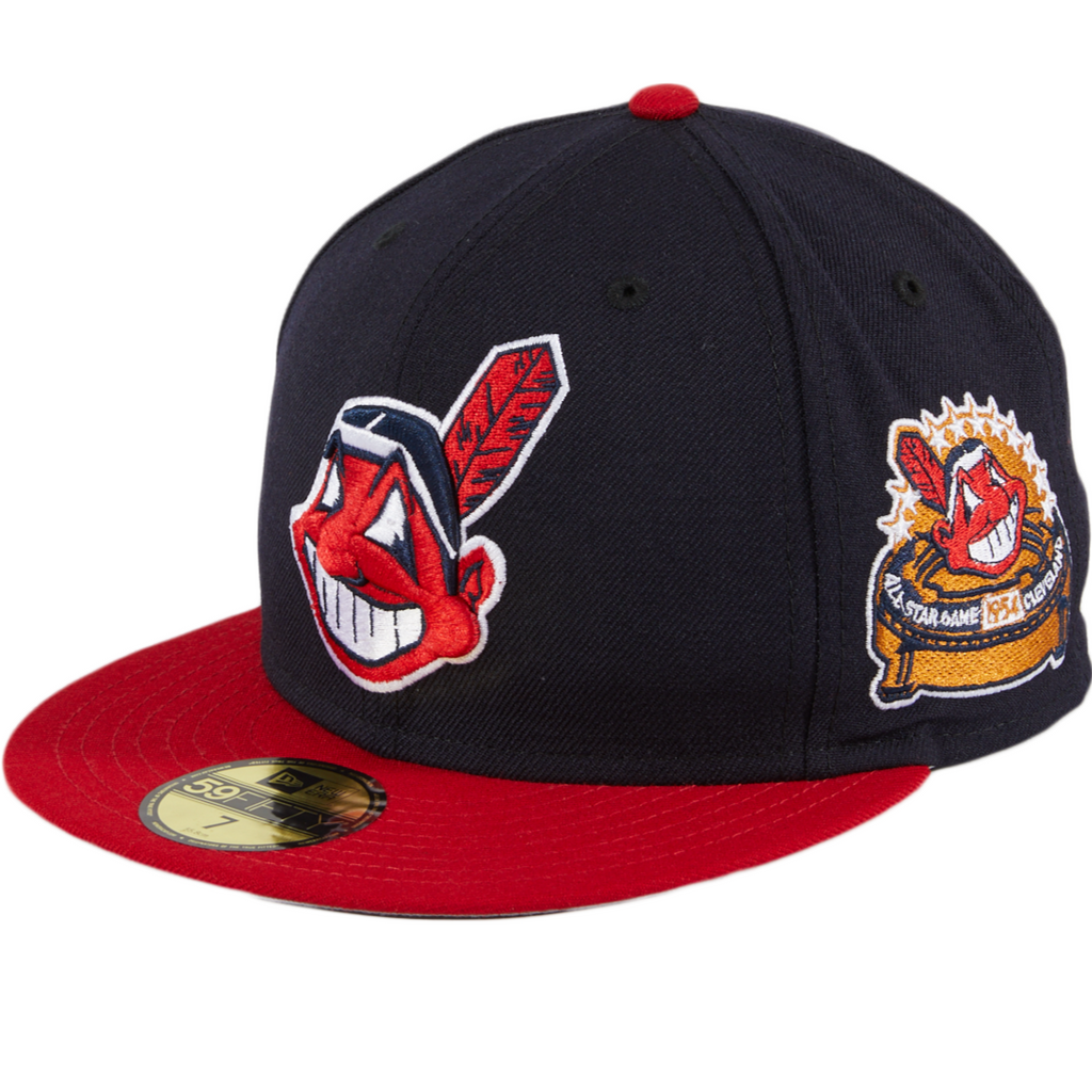 New Era Cleveland Indians Scarlet Chief Wahoo 59FIFTY Fitted Hat