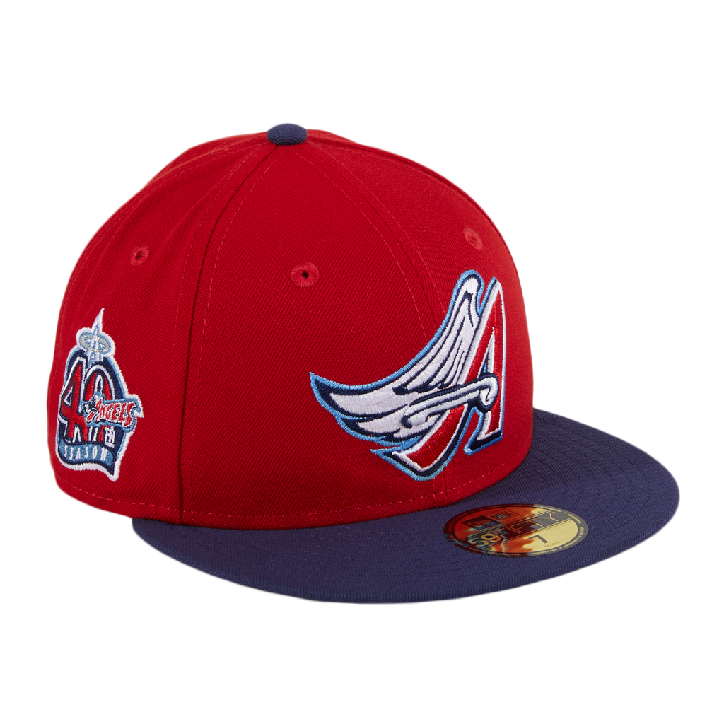 New Era Los Angeles Angels Red 40th Anniversary Patch 59FIFTY Fitted Hat