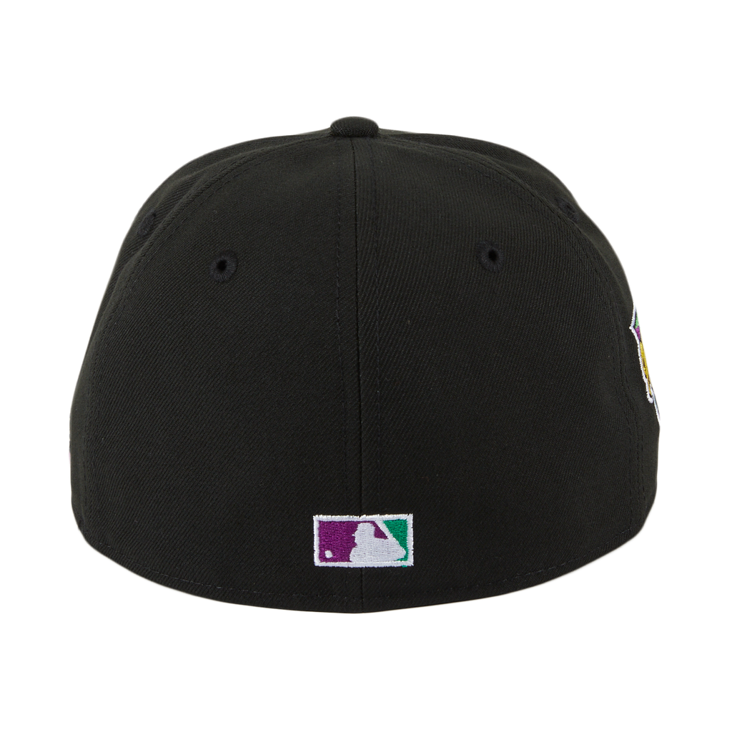 New Era New York Mets Black/Purple 2000 World Series Tribute Patch 59FIFTY Fitted Hat