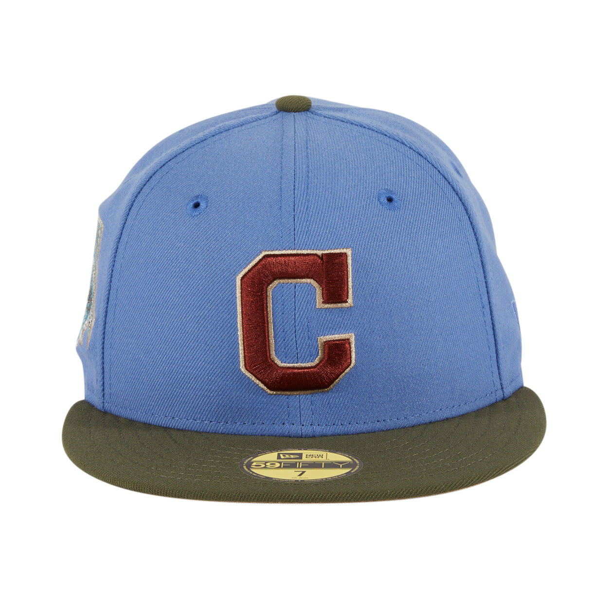 New Era Cleveland Indians Jacobs Field Patch Hat Club Exclusive 59FIFTY Fitted Hat White/Navy