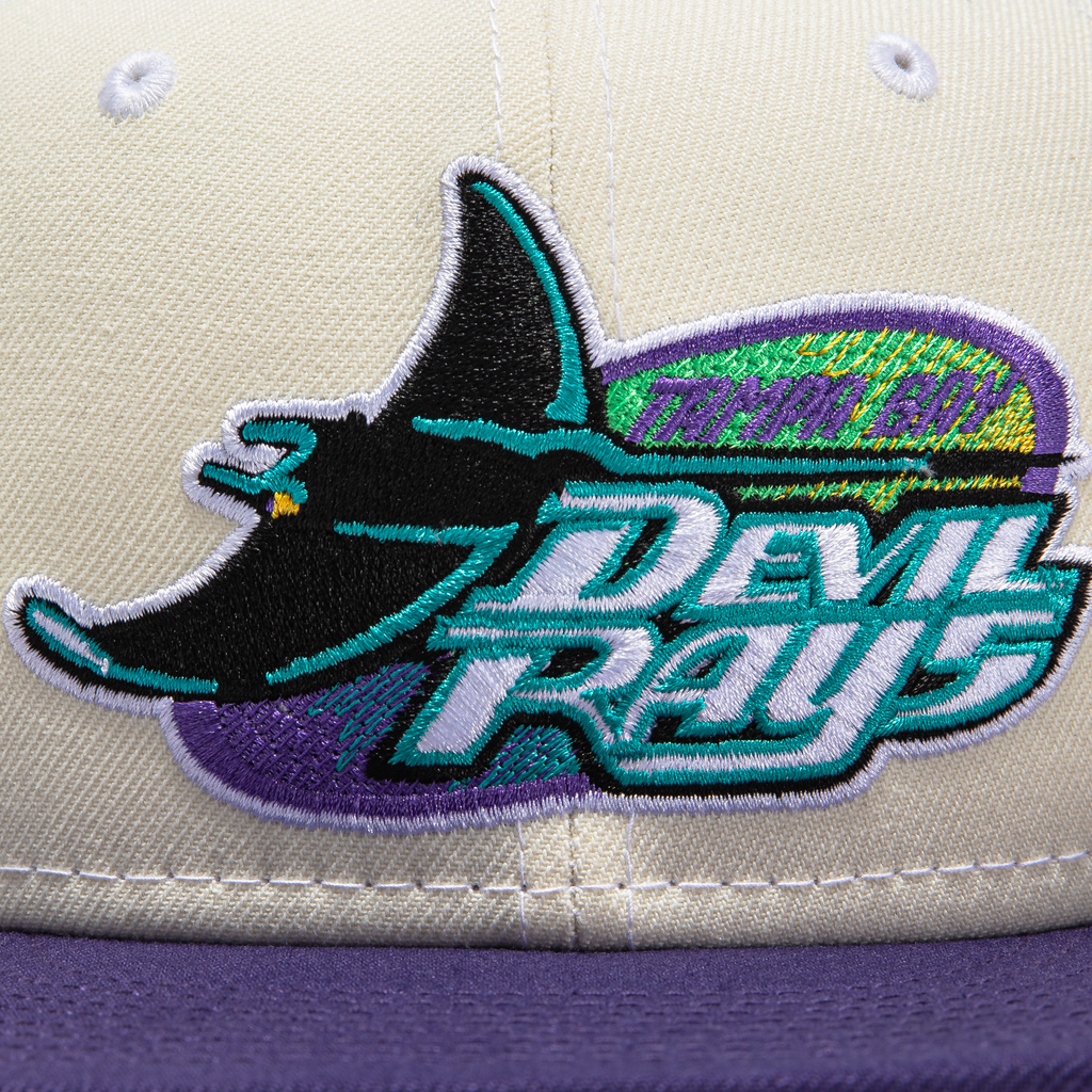 New Era  Tampa Bay Devil Rays White Dome Tropicana Field 59FIFTY Fitted Hat