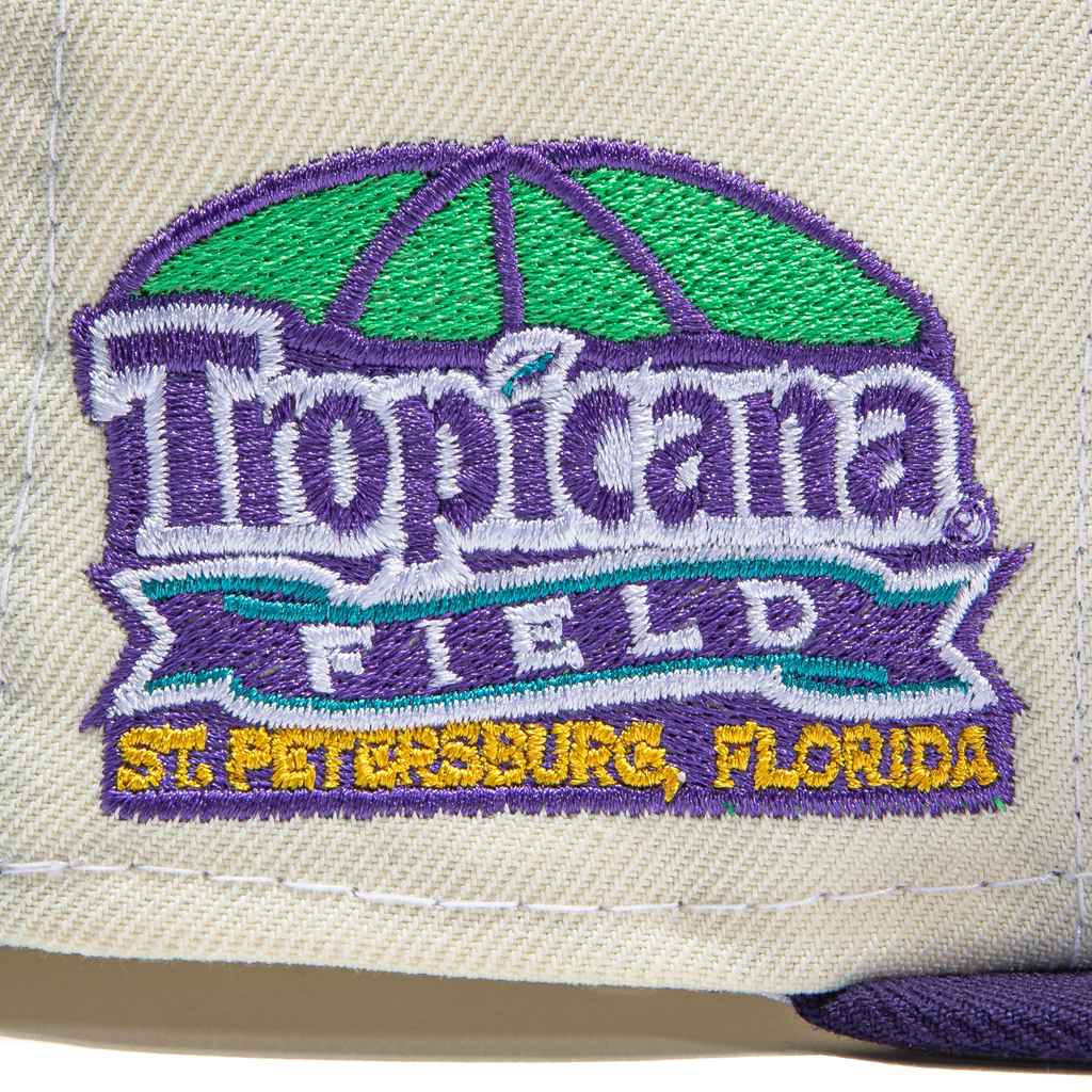 New Era  Tampa Bay Devil Rays White Dome Tropicana Field 59FIFTY Fitted Hat