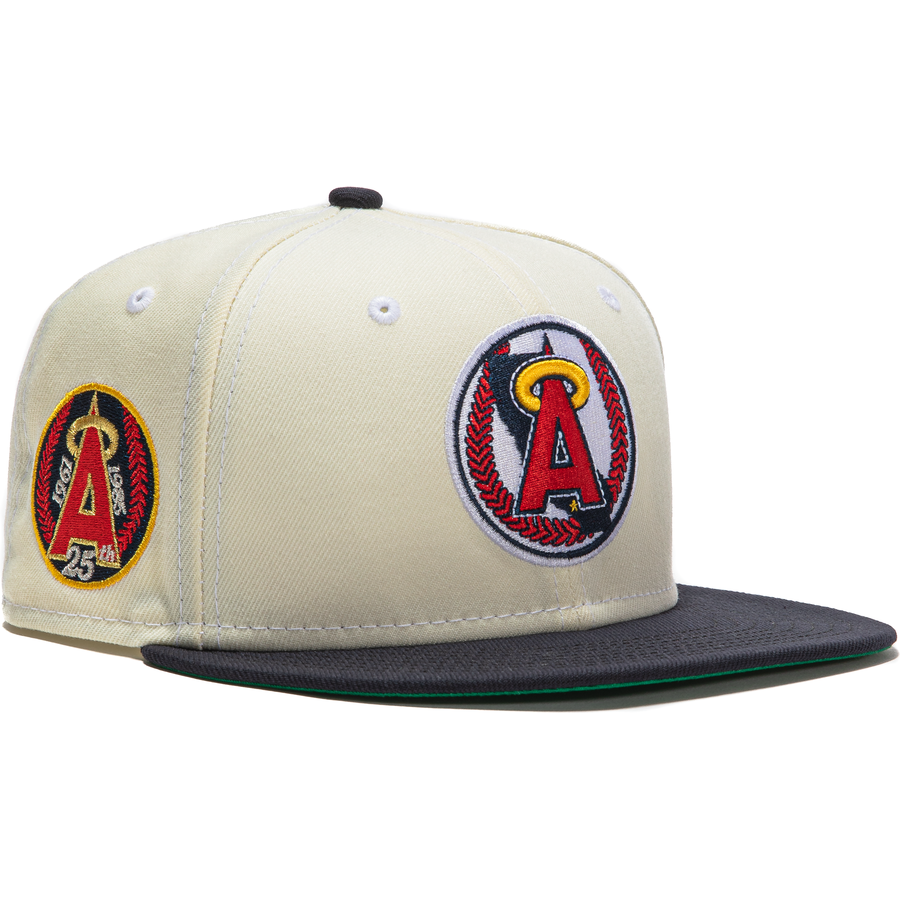 New Era  Los Angeles Angels White Dome 25th Anniversary 59FIFTY Fitted Hat