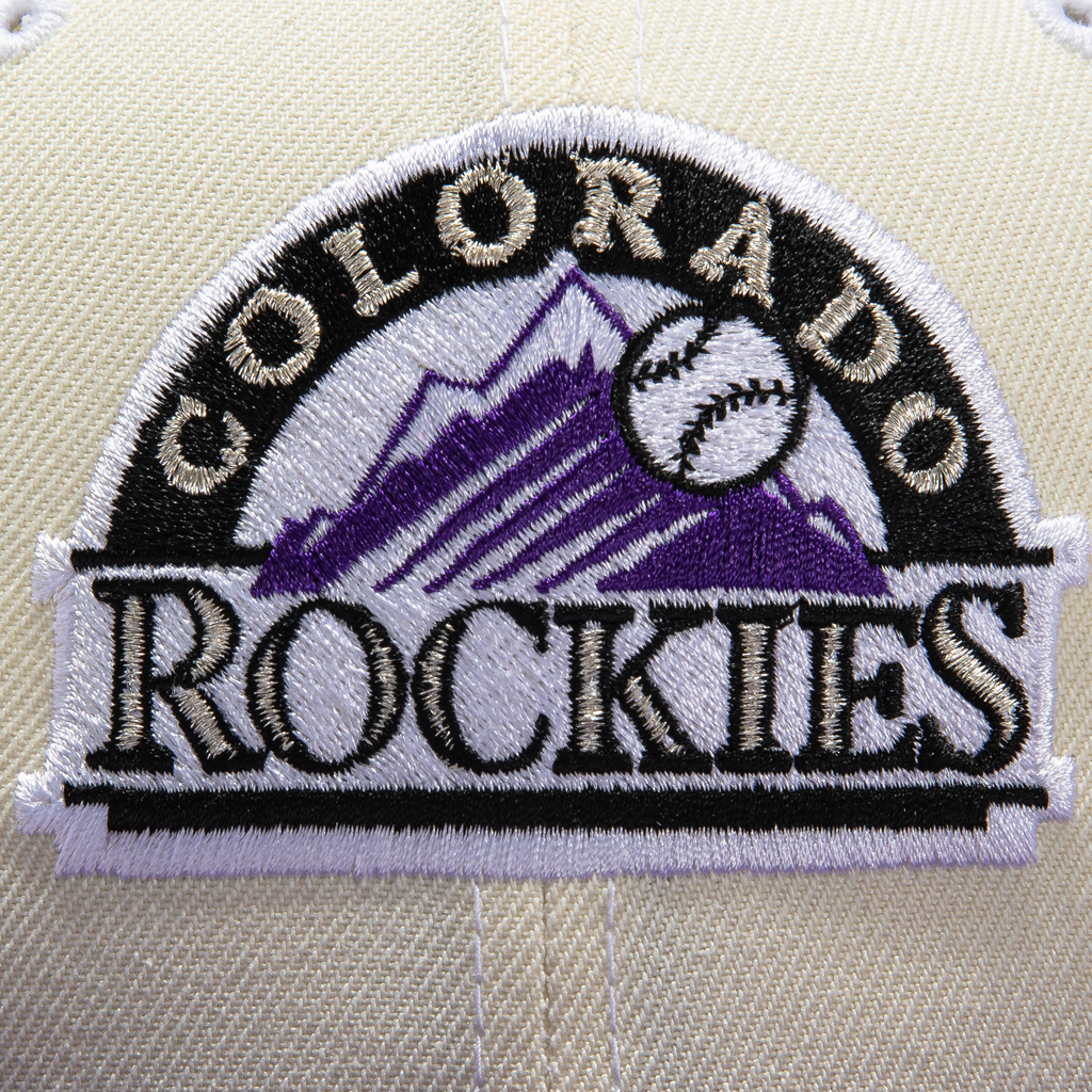 New Era  Colorado Rockies White Dome 10th Anniversary 59FIFTY Fitted Hat