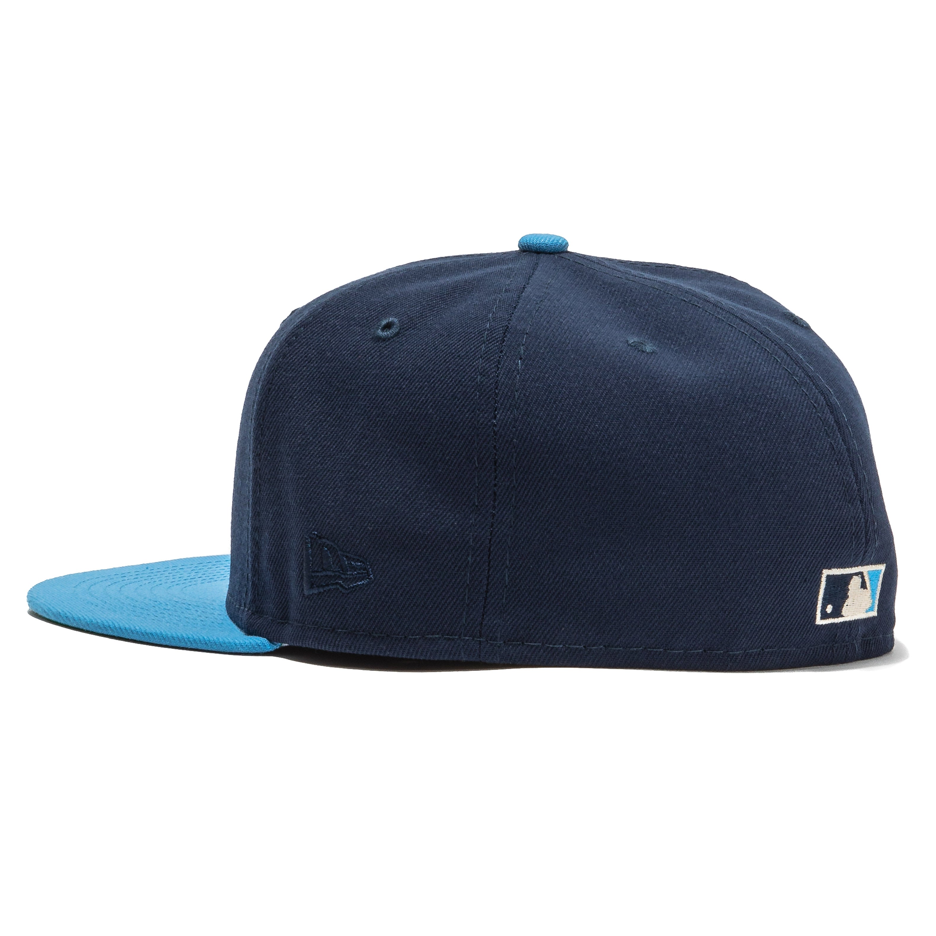 New Era Milwaukee Brewers Beer Pack 25th Anniversary Patch 1994 Hat Club Exclusive 59FIFTY Fitted Hat Navy/Light Blue