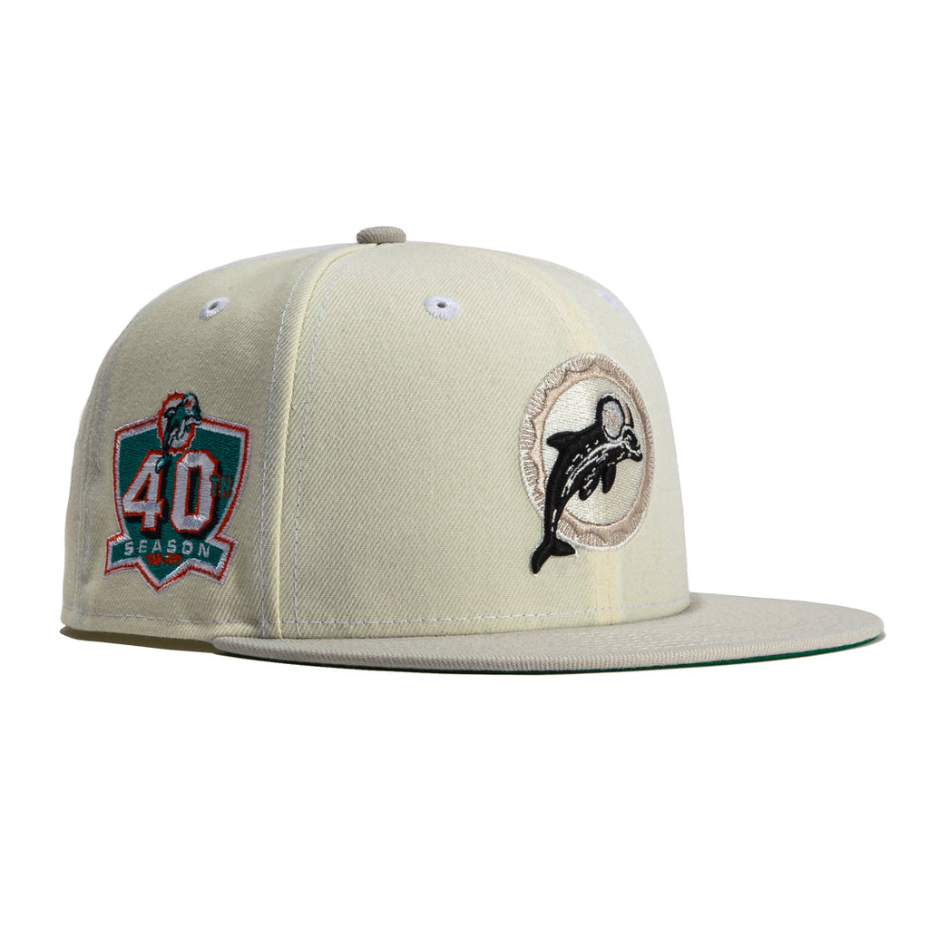 New Era  Chrome Miami Dolphins 40th Anniversary 59FIFTY Fitted Hat
