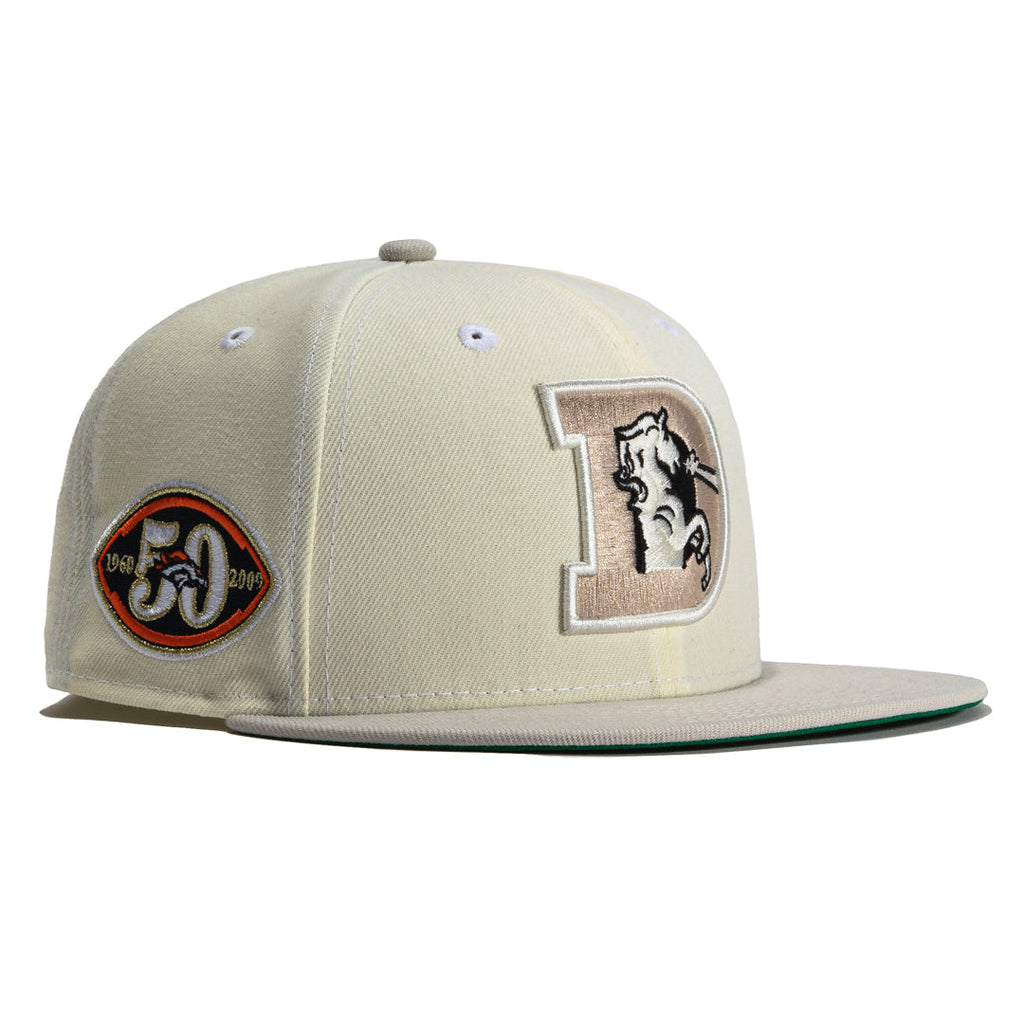 New Era  Chrome Denver Broncos 50th Anniversary 59FIFTY Fitted Hat