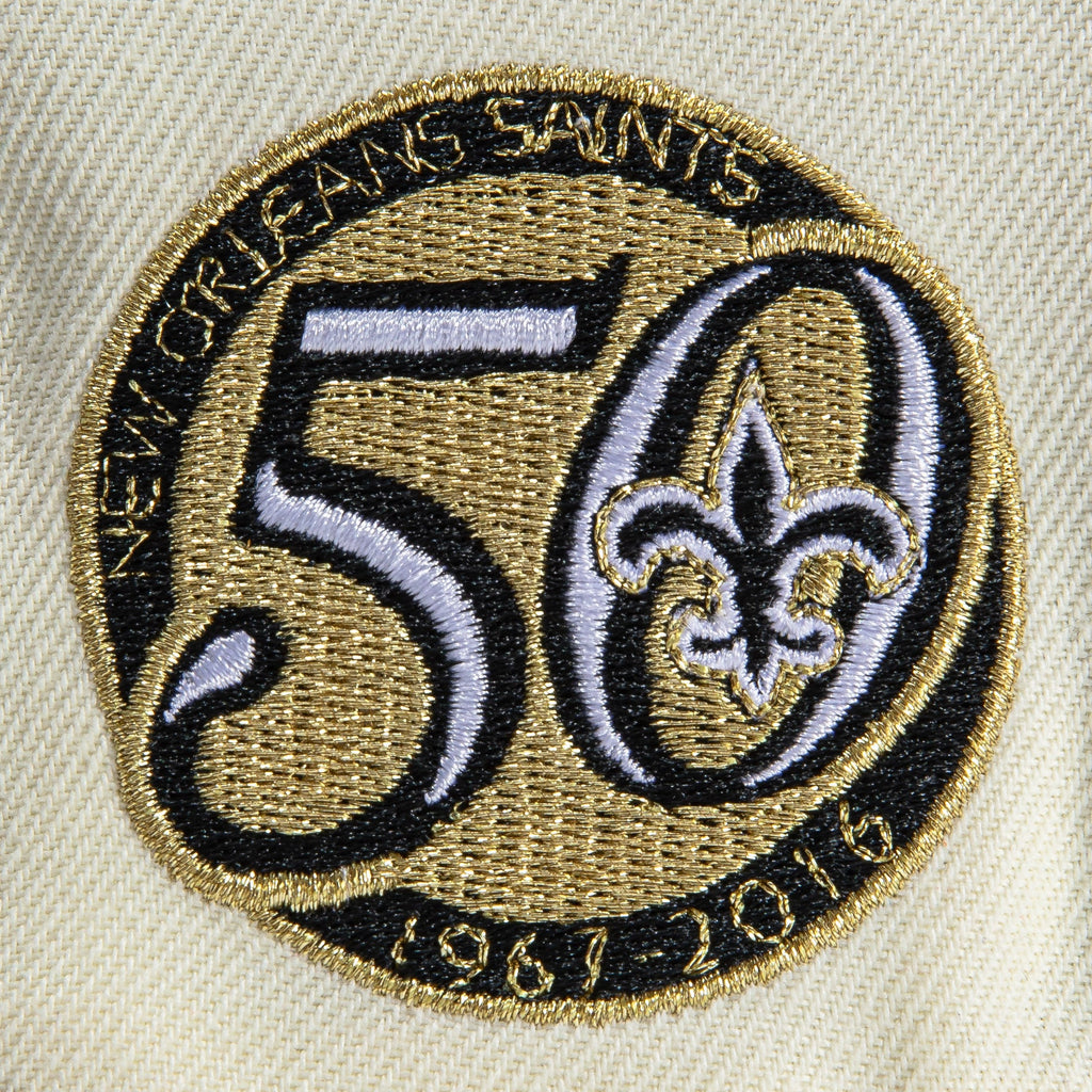 New Era  Chrome New Orleans Saints 50th Anniversary 59FIFTY Fitted Hat