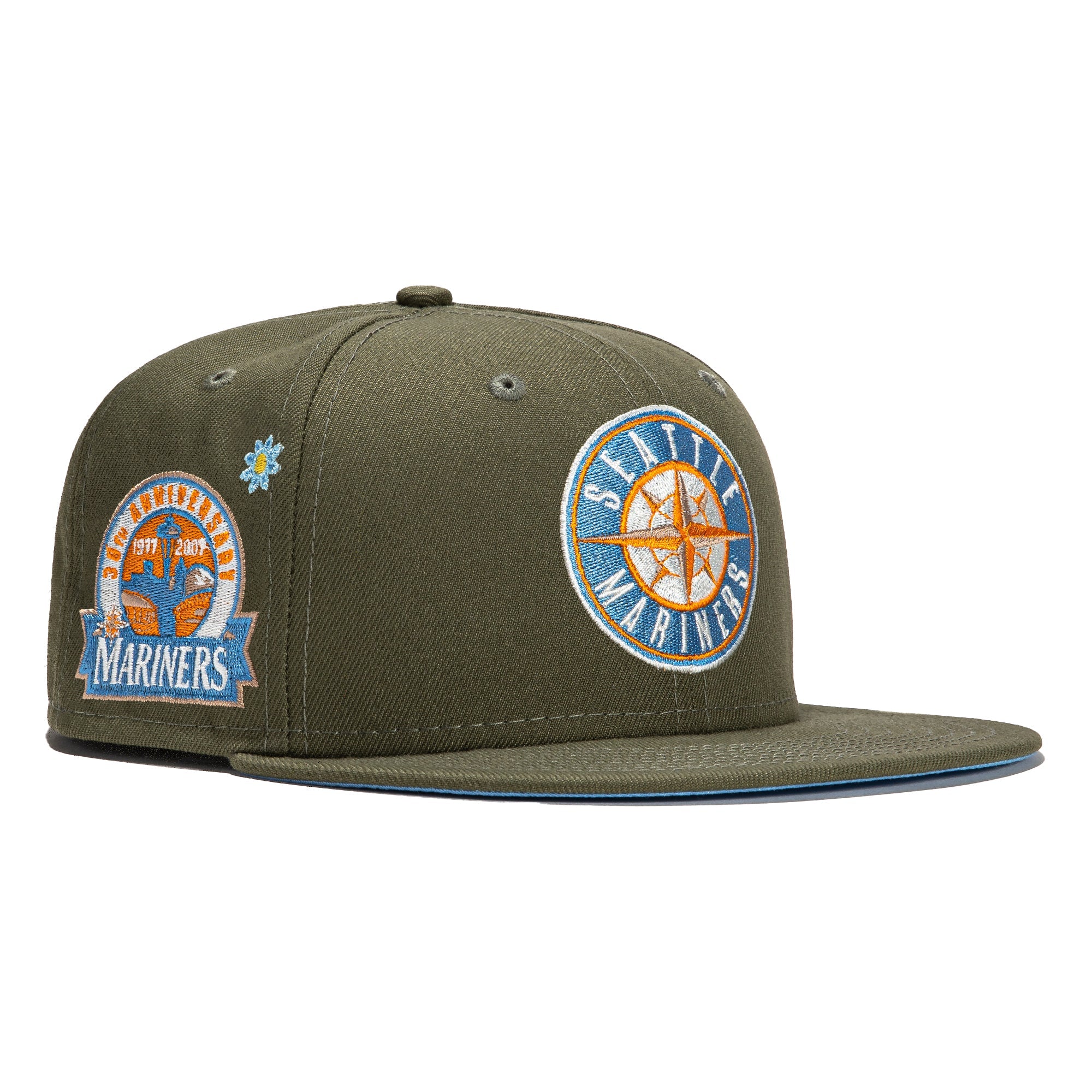 Official New Era Seattle Mariners MLB Side Patch Bloom Navy