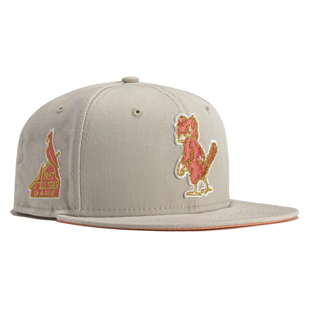 New Era Rose Gold St Louis Cardinals 1957 All-Star Game 59FIFTY Fitted Hat