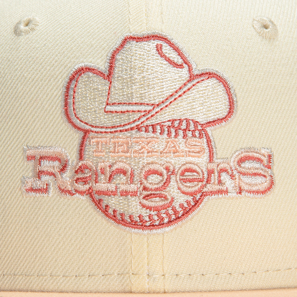 New Era Rose Gold Texas Rangers 50th Anniversary 59FIFTY Fitted Hat