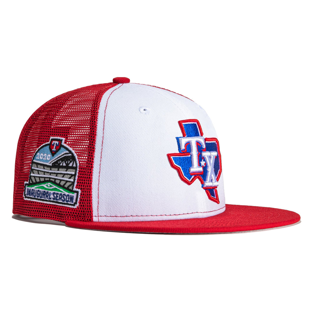 New Era Texas Rangers 2020 Inaugural Trucker Rail 2022 59FIFTY Fitted Hat