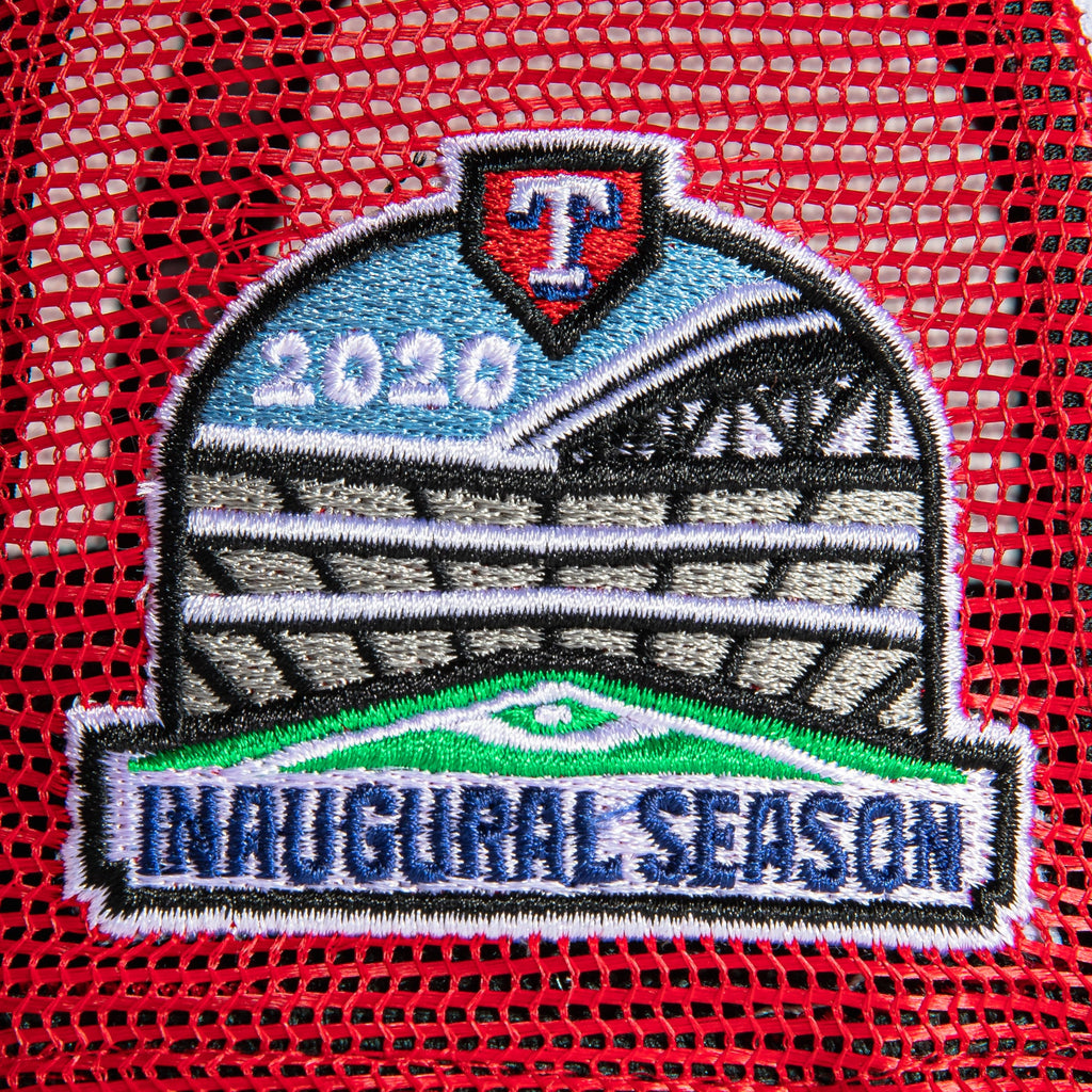 New Era Texas Rangers 2020 Inaugural Trucker Rail 2022 59FIFTY Fitted Hat