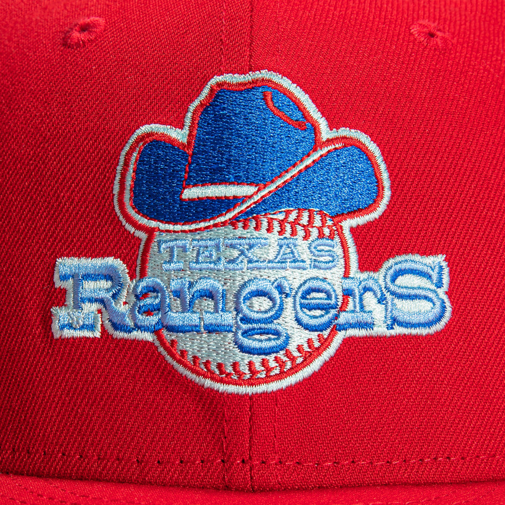 New Era Red Icy Texas Rangers 40th Anniversary 59FIFTY Fitted Hat