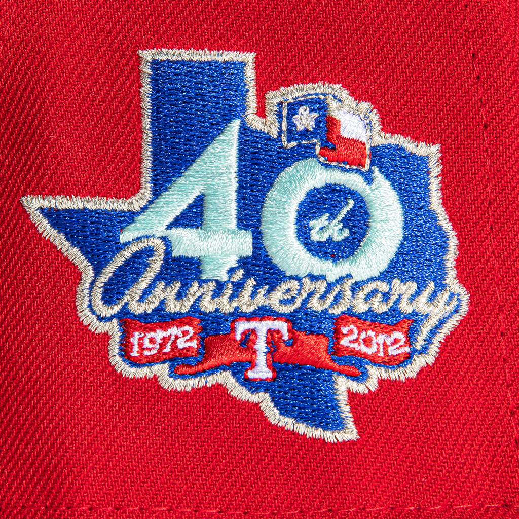 New Era Red Icy Texas Rangers 40th Anniversary 59FIFTY Fitted Hat