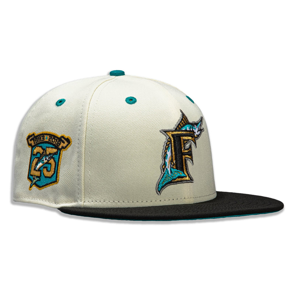 New Era Tropics Florida Marlins 25th Anniversary Patch Hat 59FIFTY Fitted Hat