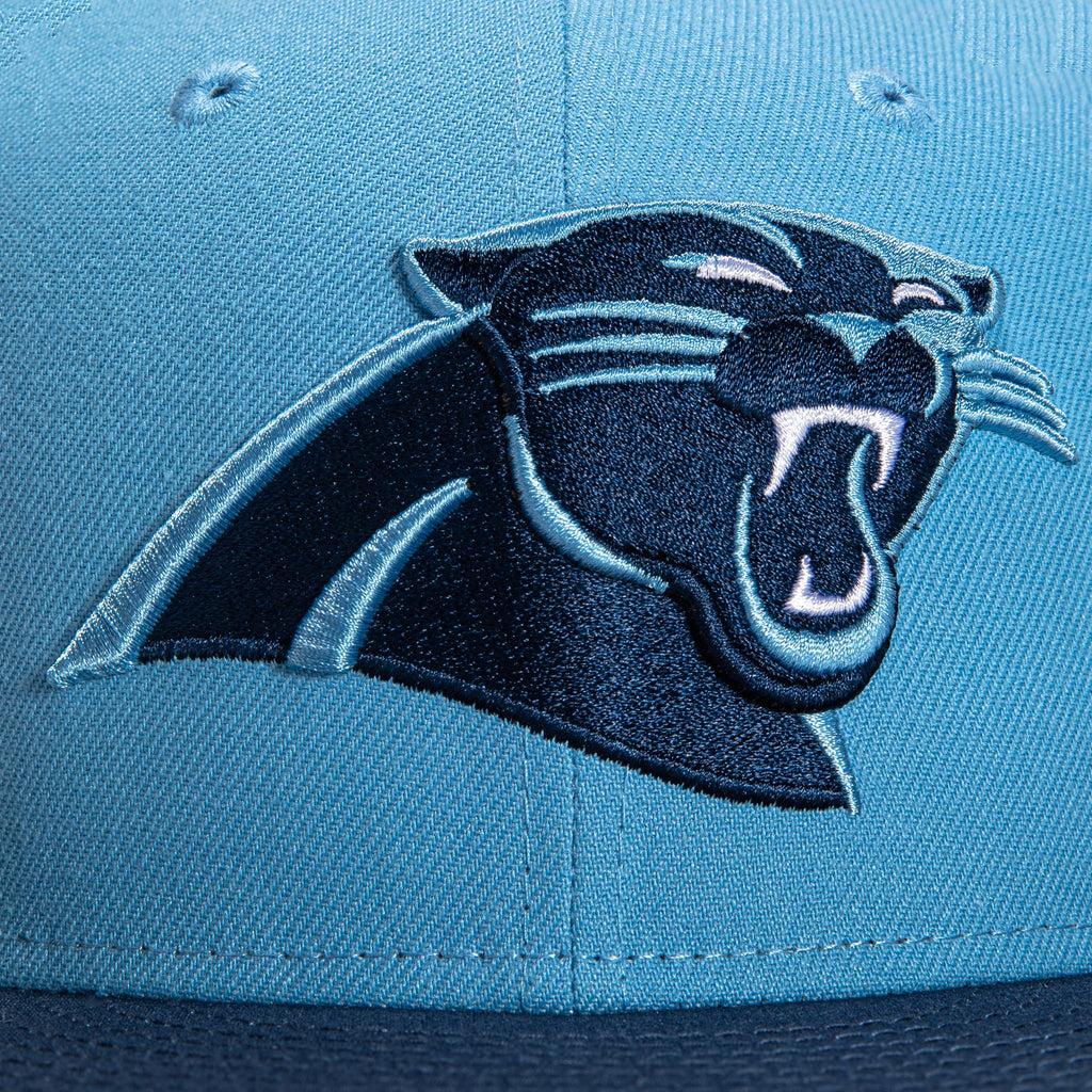 New Era Carolina Panthers Light Blue/Navy 20th Anniversary 59FIFTY Fitted Hat