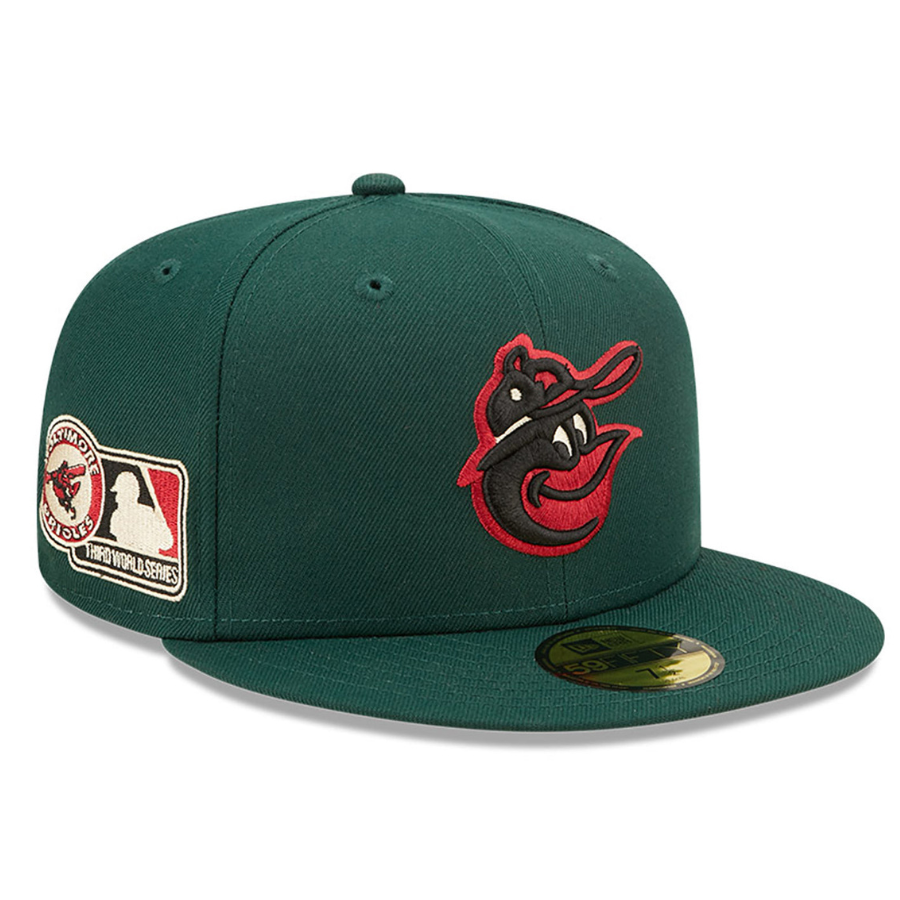 New Era x Lids HD  Baltimore Orioles Dark Green/Red B-MORE 2022 59FIFTY Fitted Cap