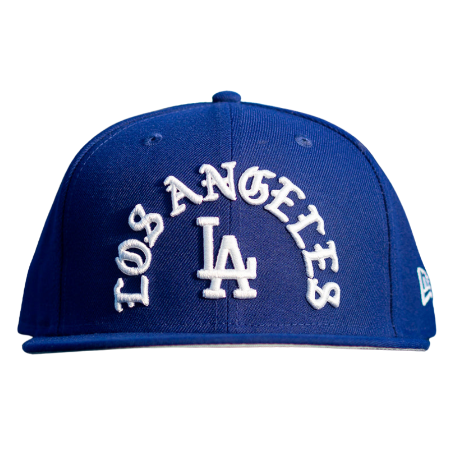 New Era Los Angeles Dodgers Royal Curved Script 59FIFTY Fitted Hat