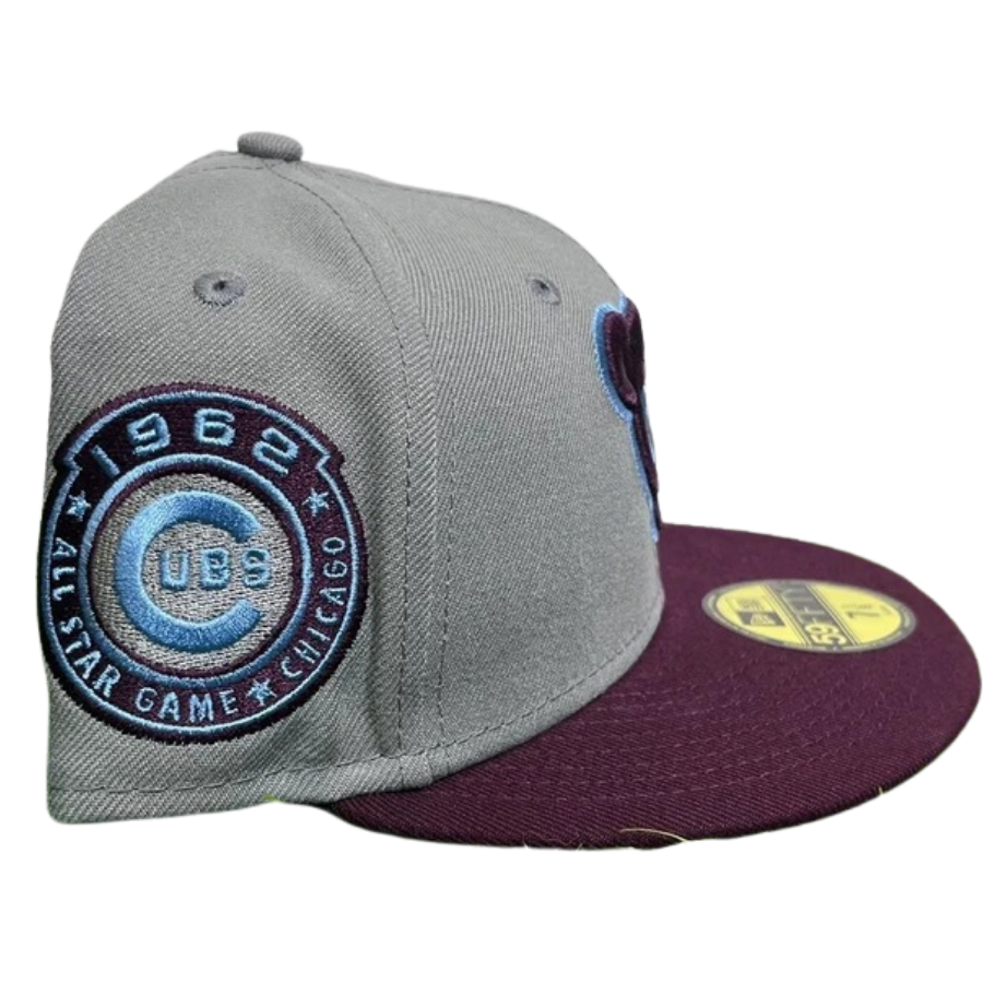 New Era Chicago Cubs Gray/Purple 1962 All-Star Game Sky Blue Underviso