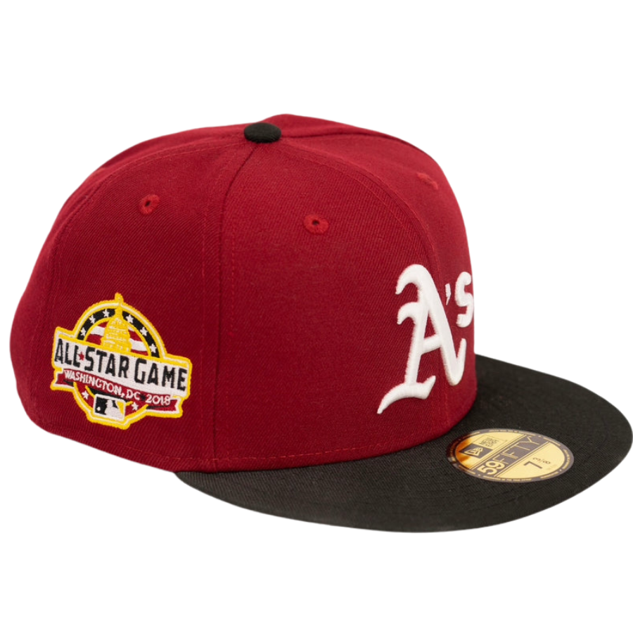 New Era Oakland Athletics 'Dual Threat' Cardinal Red 2018 All-Star Game 59FIFTY Fitted Hat