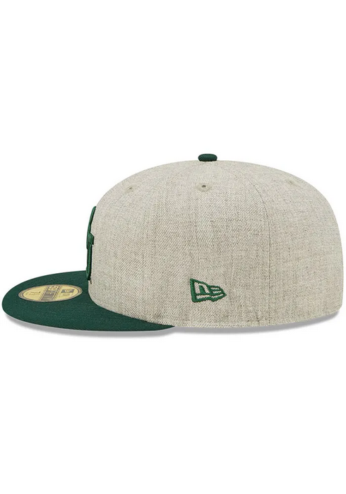 New Era Baylor Bears Grey Heather Patch 59FIFTY Fitted Hat