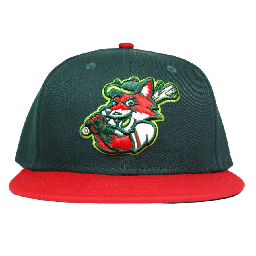 New Era The Red Tails Lawn Green/Scarlet 59FIFTY Fitted Hat