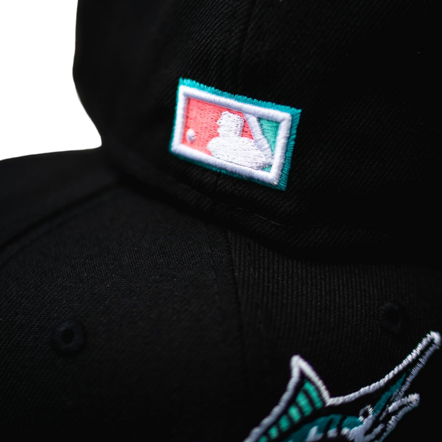 New Era Florida Marlins Black/Teal 10th Anniversary Mint UV 59FIFTY Fitted Hat