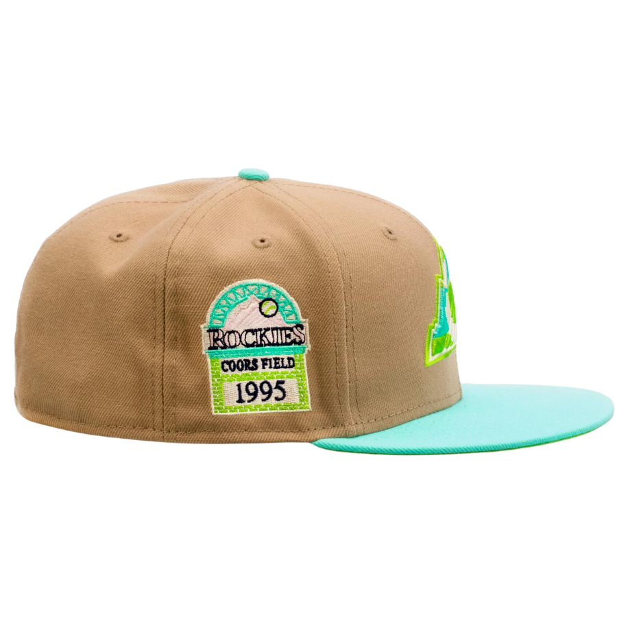 New Era x Shoe Palace Colorado Rockies 'Winter Wonderland' Beige/Mint 2023 59FIFTY Fitted Hat