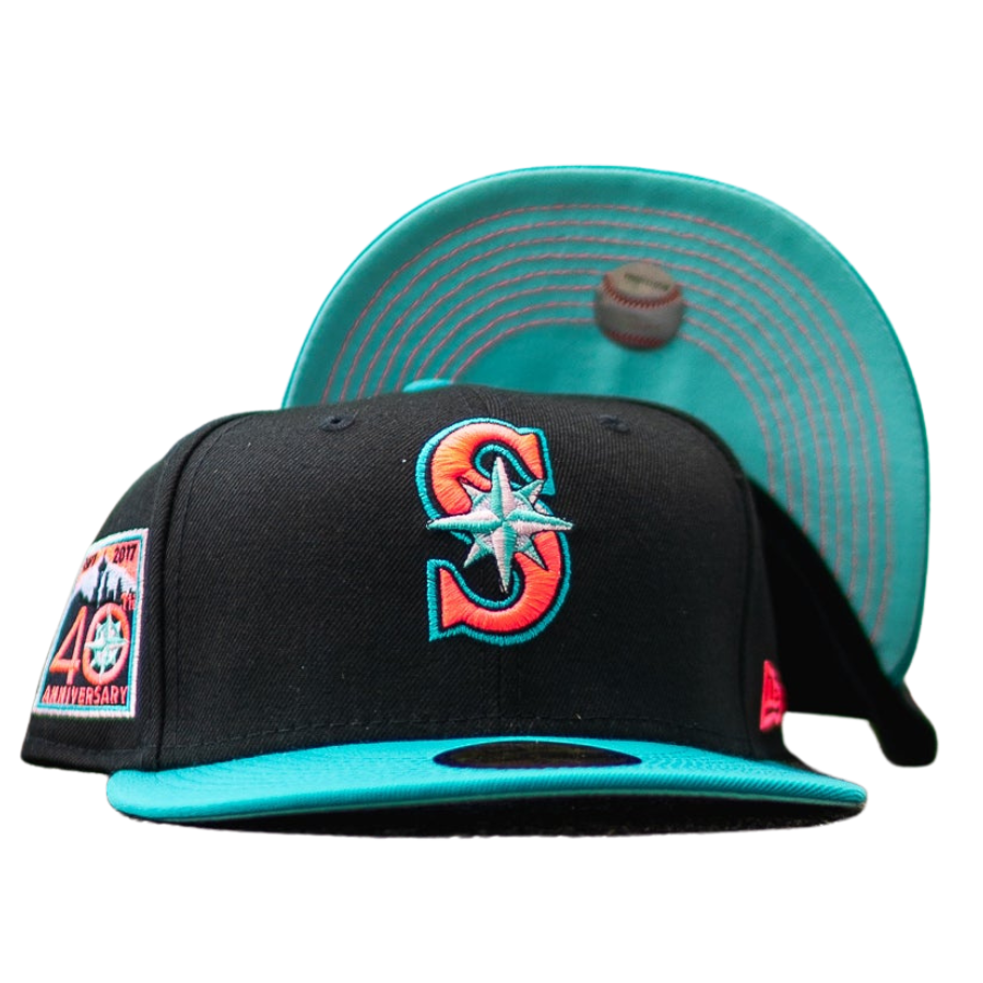 New Era Seattle Mariners 40th Anniversary Mint UV 59FIFTY Fitted Hat