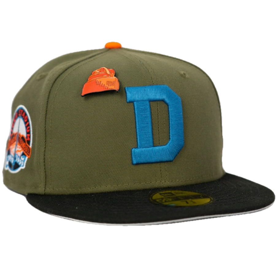 New Era Detroit Tigers Olive/Black Tiger Stadium 59FIFTY Fitted Hat